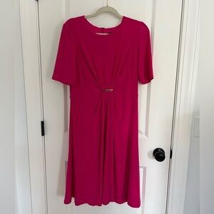 Jessica Howard Fuchsia Midi Dress